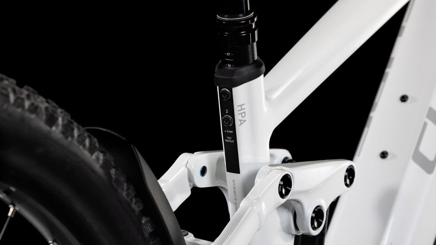 Cube Stereo Hybrid ONE44 EXC 800 metallicwhite´n´black – Bild 5